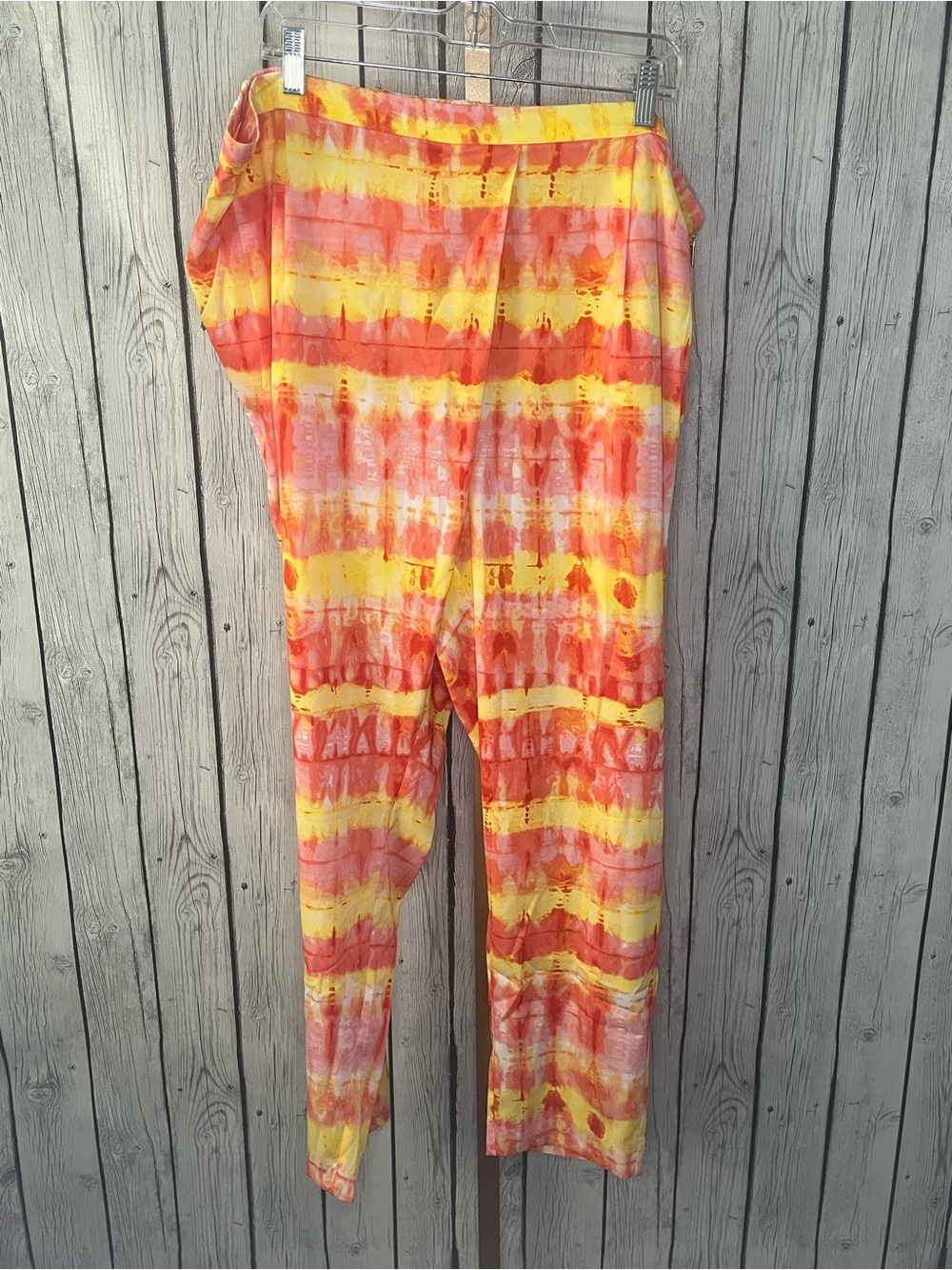 NWT Calvin Klein Tie Dye Wide Leg Palazzo Pants festival summer resort wear